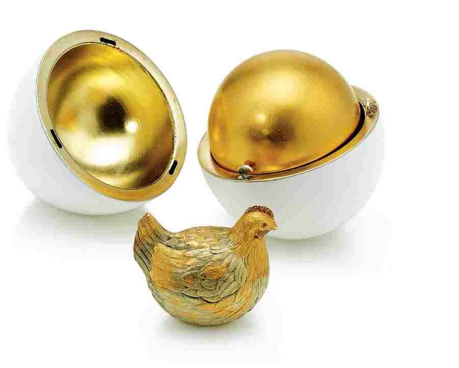 Яйцо Фаберже "курочка" 1885 г 