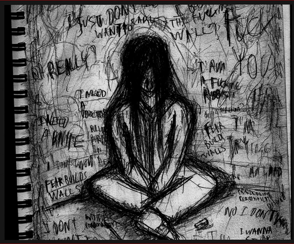 Рисунки людей с депрессией легкие