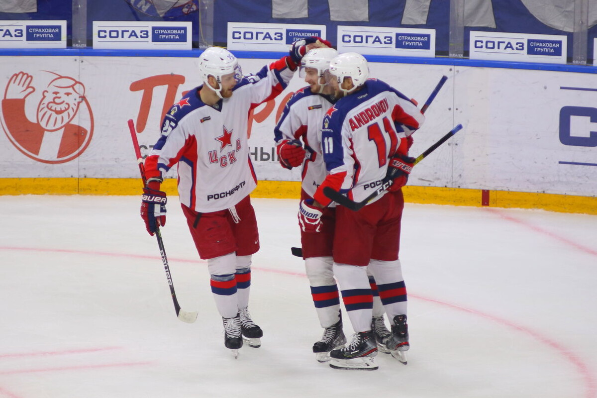Московский ЦСКА обыграл СКА со счетом 3:1 