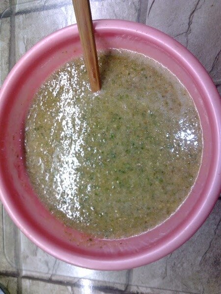 Так выглядит фейхоа после мясорубки и соединения с сахаром