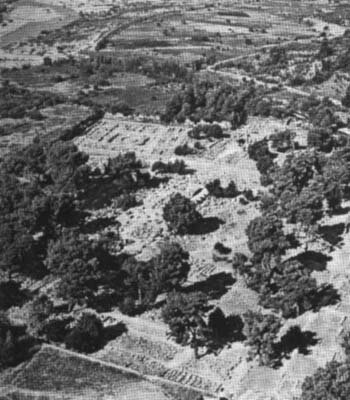 Вид на Олимпию сверху