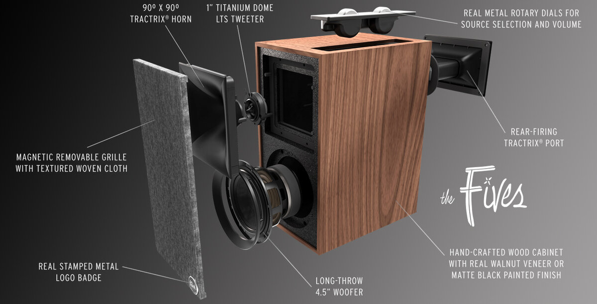  Klipsch The Fives. Изображение с официального сайта производителя klipsch.com