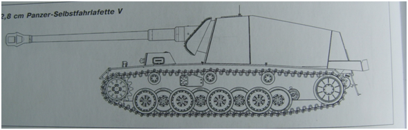 САУ 12,8 см Panzer-Selbstfahrlafette V.