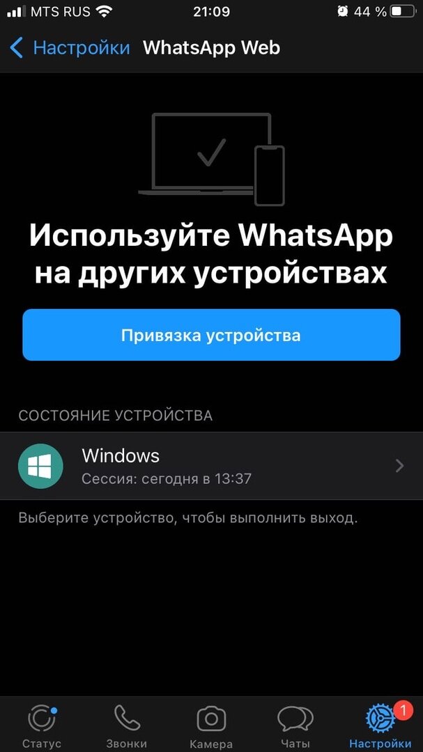 Добавление новой сессии на 2-ом ПК. Скриншот из приложения на iOS сделан автором канала