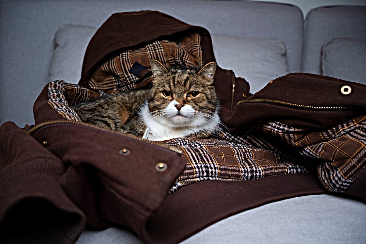 6 причин, почему кошка любит лежать на одежде хозяина | Приключения  натуралиста | Дзен