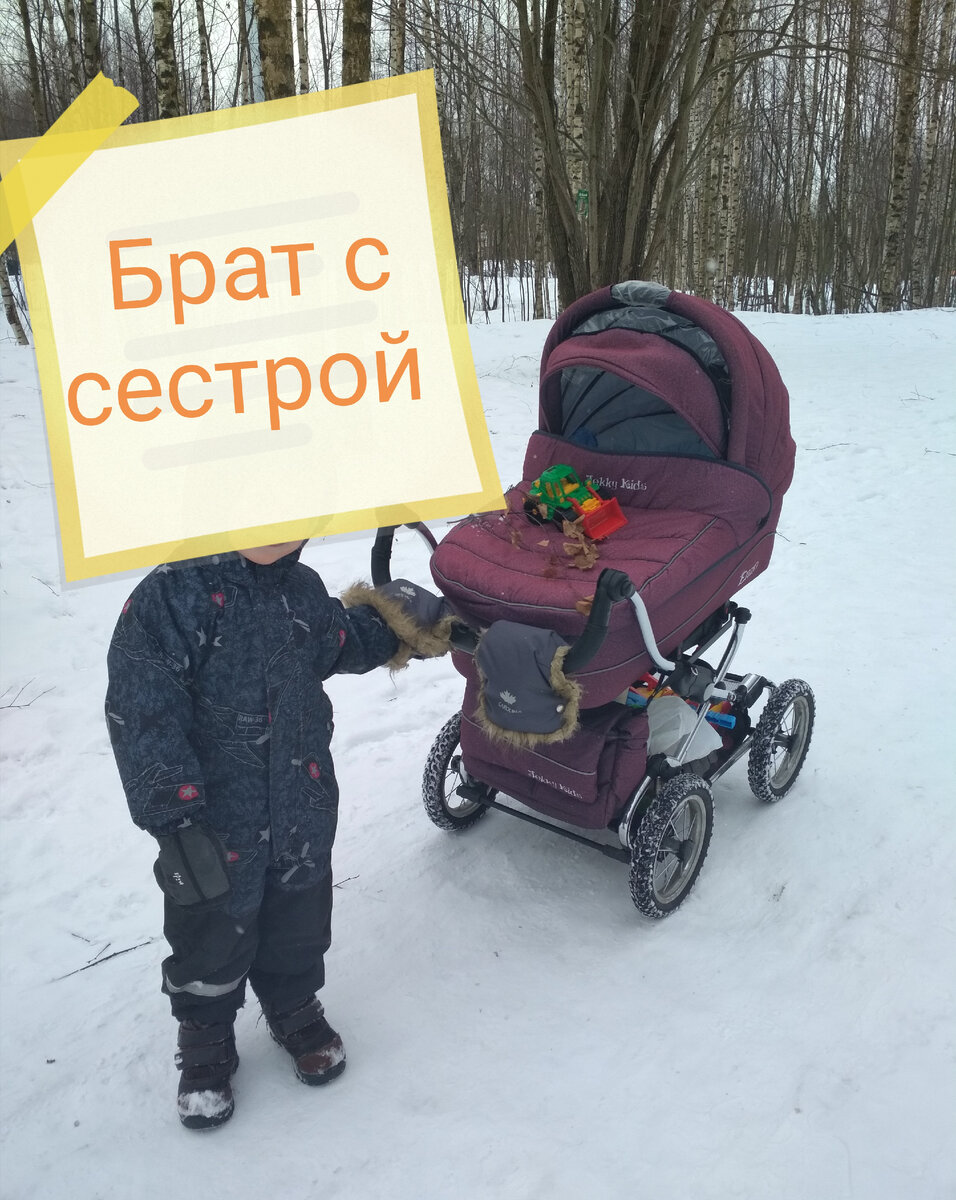 (Сын и дочка, в коляске.) 