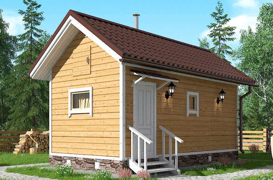 Вот такую баню мы хотели изначально, пока не узнали все нюансы