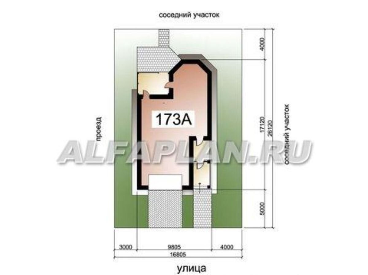 Загородный дом с гаражом и сауной в цоколе - проект 173А - 280м2, 3  спальни, веранда, зимний сад | Популярные проекты домов Альфаплан | Дзен