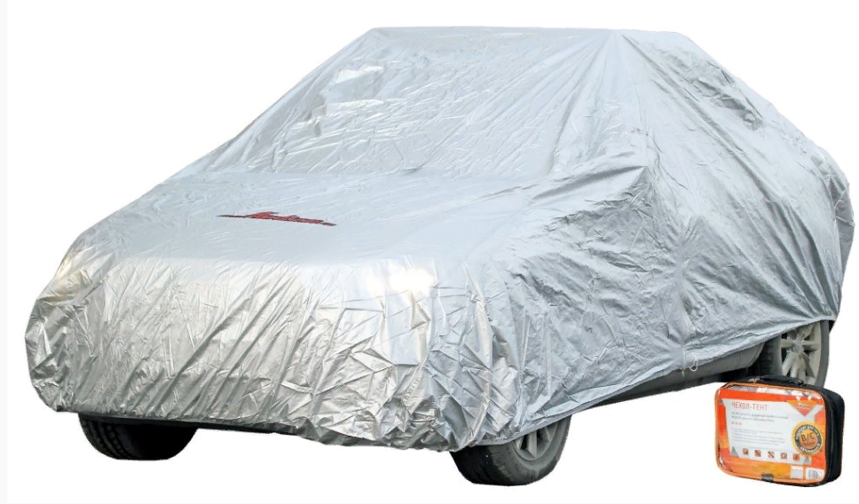 Чехол-тент для автомобиля поможет сохранить лакокрасочный корпус автомобиля, а также предохранит его от разнообразных погодных и механических воздействий. Чехол размера М универсален и подходит для использования на автомобилях категории D и E. Защитная молния, которая находится на уровне двери автомобиля, обеспечивает доступ к машинному салону. Преимущества:
молния со стороны водителя для доступа в автомобиль;
защищает лакокрасочное покрытие автомобиля от ультрафиолетовых лучей;
защищает лакокрасочное покрытие от пыли и грязи;
защищает от снега и наледи;
защищает лакокрасочное покрытие от дождя и града;
скрывает автомобиль от посторонних взглядов ;
подходит на  99% автомобилей D и E — класса