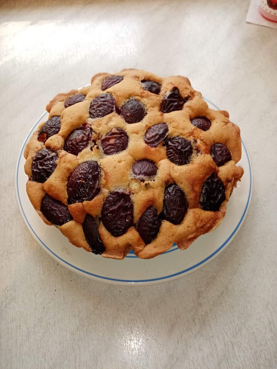 Шарлотка из слив. 