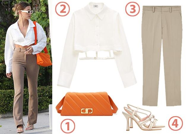 1. Сумка JW Pei, 4 999 руб. 2. Рубашка Lime, 3 299 руб. 3. Брюки Uniqlo, 2 999 руб. 4. Босоножки 8 by Yoox, 15 420 руб. 
Фото: Eastnews / Архивы пресс-служб