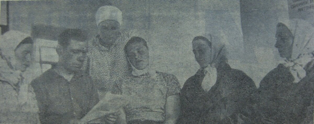 1968 год, Соловьёвка: Медведева У. К., Жихарь П. Р., Маховская Лидия Семёновна, Пугачёва М. Г., Пугачёва М. М., Кузюкова А. Д.