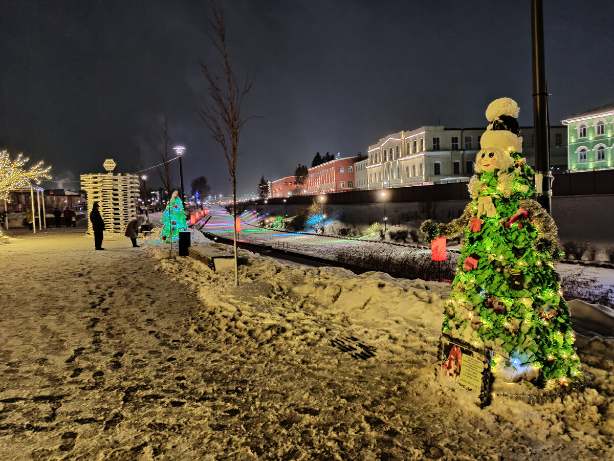 Фото автора. Елки на набережной