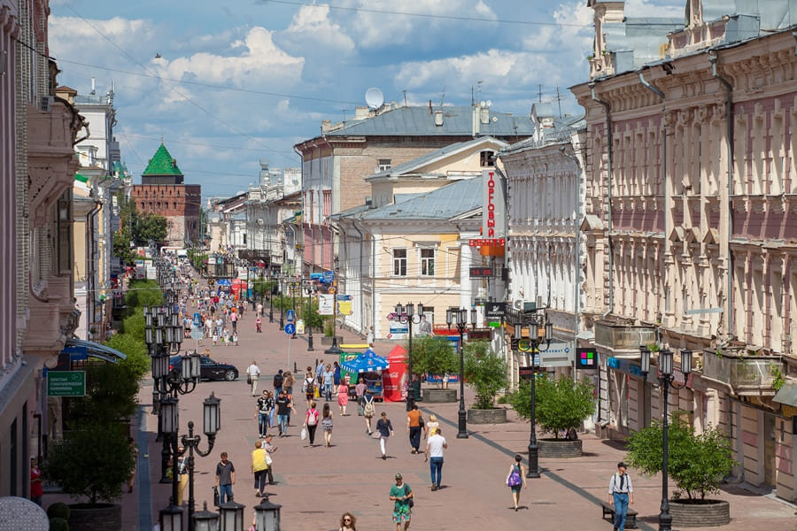 Карта нижнего новгорода большая покровская