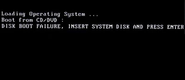 Убираем ошибку "Disk boot failure"