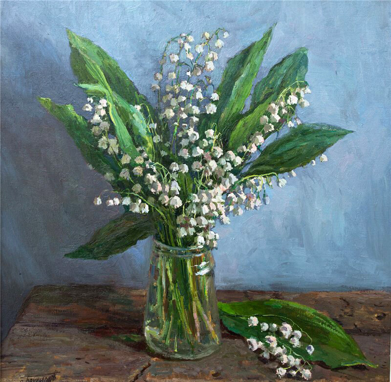 Ландыши. Художник Брусилов Станислав

