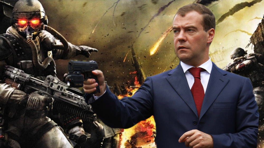 Дмитрий Анатольевич на фоне фантазийной войны.