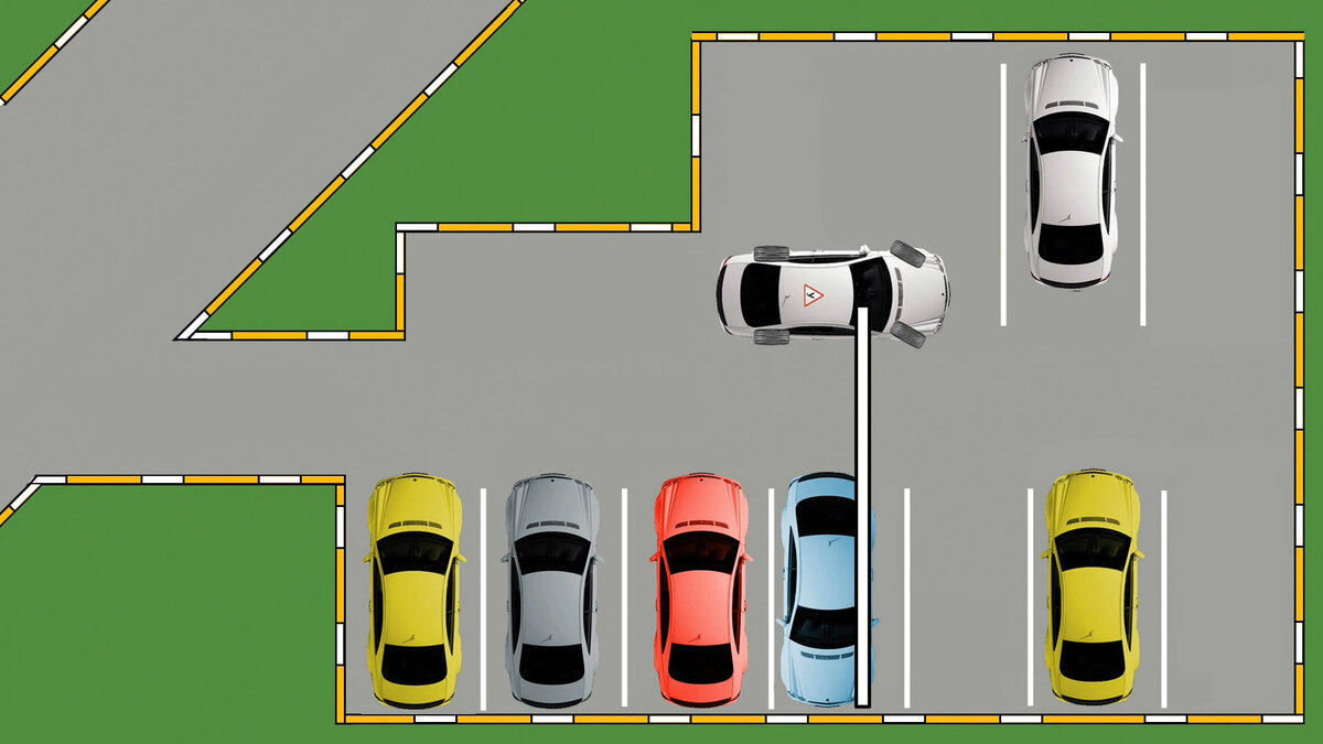 Парковка под 90 градусов задним ходом на парковке схема