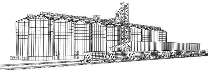 Проект зернохранилища чертеж