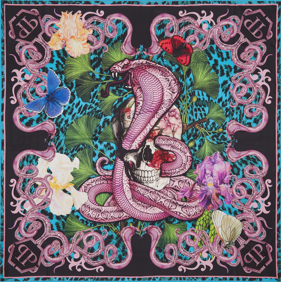 Foulard "Skull and roses" Philipp Plein