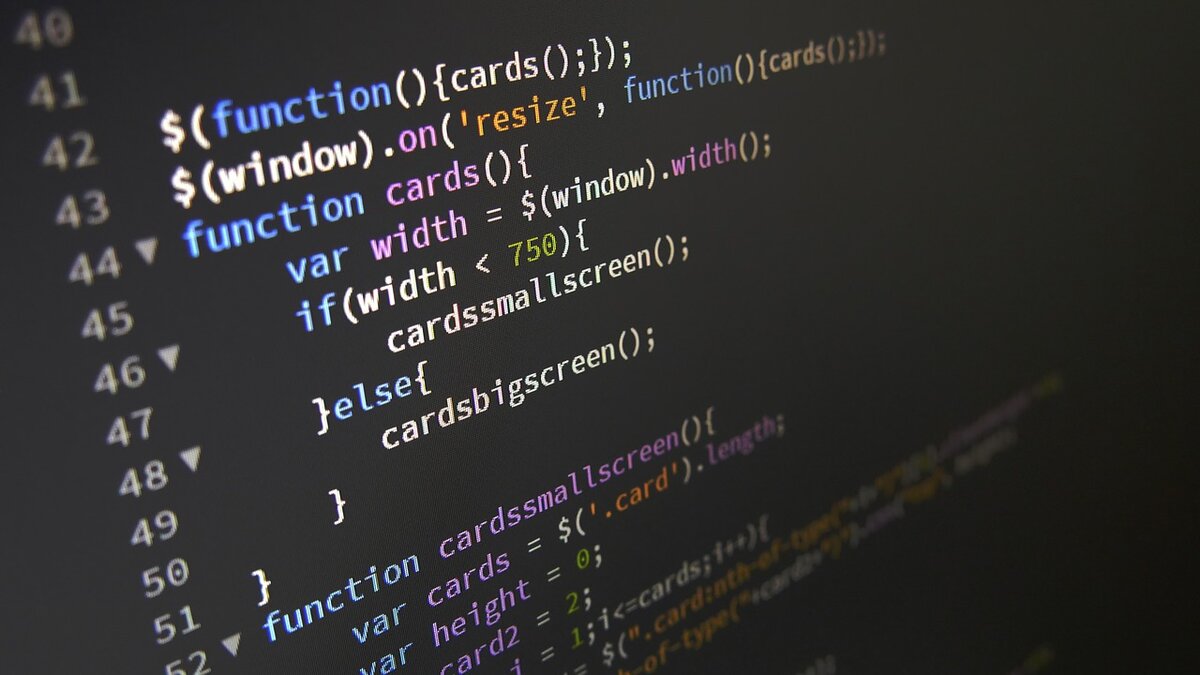 Фрагмент програмногокода языка программирования Java-script
