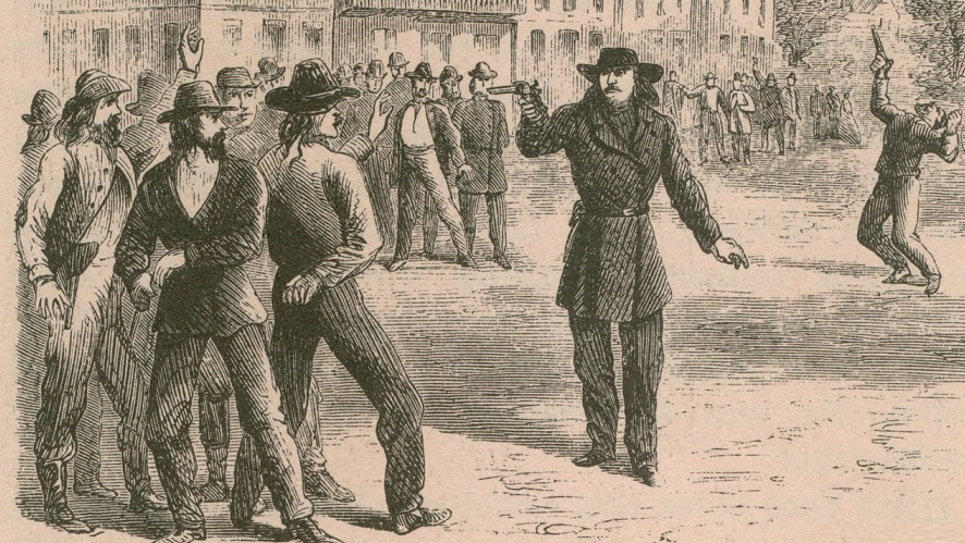 Иллюстрация к биографии Дикого Билла Хикока