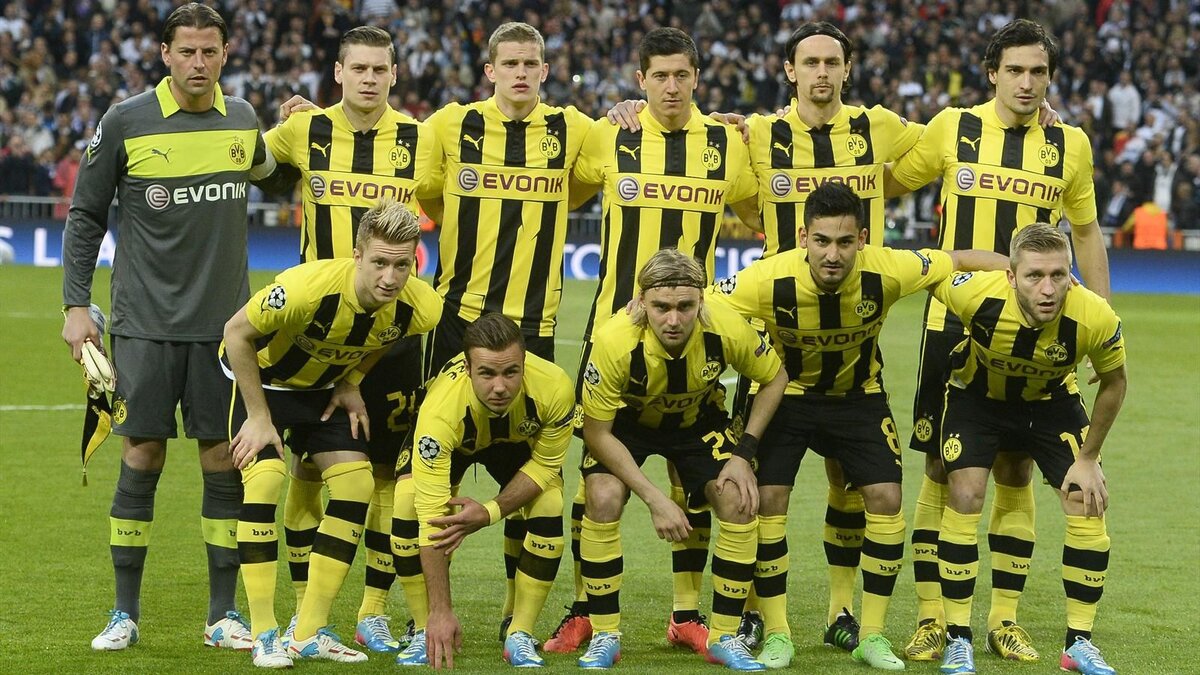 Предматчевое фото состава Боруссии