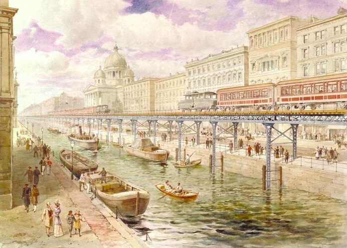 Ленинградский метрополитен в дореволюционном Петербурге, 1890 г.