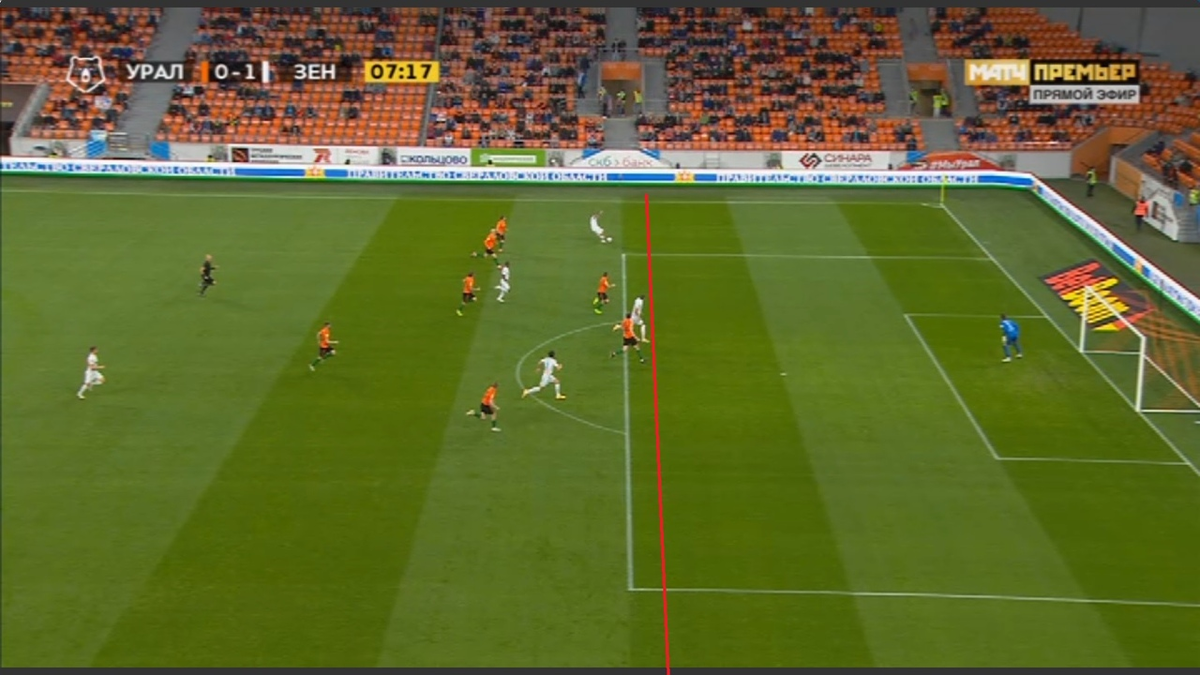 Момент с офсайдом