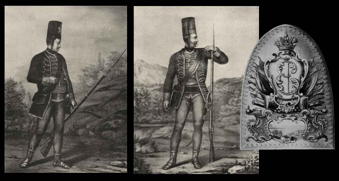 Балканские горцы умели быстро проходить  дикими тропами, скрываясь от преследовавших их османов. Именно войны с  турками и породили лучшую легкую пехоту, которой восхищался прусский  король Фридрих Великий. Балканские пехотинцы умели не только атаковать  врага из засад, выбивать метким огнем офицеров, но и упорно оборонять  неприступные позиции на сложной пересеченной местности. Против них удар  сомкнутого строя гренадер или мушкетер был бессилен. Назывались такие  непобедимые легкие стрелки пандурами.Такое наименование пошло от селения   Пандур в Венгрии, где впервые появились  подобные подразделения. По иным  сведениям, вероятно, название произошло от получившей распространение в  доосманской Венгрии системы военного устройства «бандерия» (лат.  banderium). «Бандерия» (лат. Banderium - знамя),  организационно-тактическая единица, подобная польской «хоругви».   Австрийцы стали широко применять пандур для охраны границ своей империи.Австрийские пандурыНабирались отряды из горцев. Их бросали против турецких нашествий. Против лихих грабителей, которых было много в Альпах, на  Балканах. Самое первое упоминание о пандурах зафиксировано в  1742 году,  когда эти солдаты приняли участие в походе на Баварию под началом полковника Франца  Серафа фон дер Тренка. Сербы и хорваты показали себя тогда  дисциплинированными и умелыми следопытами, меткими стрелками. Во время  войны за Австрийское наследство (1740-1748 гг.) хорватские пандуры  воевали в Европе, одновременно отчаянно грабя население. Войско,  состоявшее из двух тысяч славонских гайдуков, разбойников и  авантюристов, повел за собой   барон Франц фон дер Тренк (Franz Freiherr  von der Trenck), называвший себя на хорватский манер Barun Franjo  Trenk. Своих воинов Тренк именовал пандурами.Пандуры в России в 1752 году. Обмундирование и снаряжение.Пандурам в Австрийской империи было  присвоено обмундирование, отмеченное национальными мотивами. Сначала  большинство полков одевали в коричневые куртки, которые стали потом  традиционными для австрийских граничаров. В одежде и снаряжении пандуры  были неприхотливы, использовали крестьянскую обувь, мешки, фляги, куски  просмоленного полотна, овечьи шкуры. Габсбурги с 1760 года приказали  снабжать пандуров оружием и порохом, обувью и тканью для пошива  мундиров. Вооружались пандуры ружьями, парой  пистолетов, саблями или  ятаганами.Вскоре перекочевали вместе с сербскими  добровольцами пандуры и в Россию. Из сербов и хорватов создали отряды,  которые руководствовались казачьими принципами на службе. Известно, что  24 декабря 1751 года полковнику-сербу из  австрийской армии Хорвату было  дозволено  сформировать из сербов на территории России вместе с  гусарским, также, один пандурский полк. 11 января следующего года к этим  частям  добавились  ещё по одному гусарскому и пандурскому полку. Все  полки состояли из 20-ти рот, причем в пандурских полках пять рот были  гренадерскими, остальные пятнадцать, мушкетёрские (или пандурские). Для  поселения им назначались земли между устьями Каварлыка и Амельника  (притоков Днепра). Императрица Елизавета Петровна велела эти места   именовать Новой Сербией.Несколько позже, в июне 1760-го,  дополнительно формируются три пандурских и одна гренадерская роты в  составе гарнизона Новомиргородского шанца, «столицы» Новой Сербии.  Продержались пандуры  в Российской империи до  1764 года, когда  оба  пандурских полка, вместе с Новомиргородским гарнизоном и сербскими  гусарами, были преобразованы в три поселенных конных полка: Чёрный и  Жёлтый гусарские и Елисаветградский пикинерный. Тогда же Новая Сербия  превратилась в Новороссийскую  губернию.За образец  обмундирования российских  пандуров брались образцы австрийские. Рядовые носили черные кафтаны,  называвшиеся «гунец», расшитые красными шнурами наподобие гусарских  доломанов, обшитые по краям красным галуном и с красными обшлагами,  пуговицы медные. Под «гунцами» надевались короткие зелёные камзолы  («бруслуки»), также, имевшие красные галун и шнуры, подпоясанные  красными гарусными поясами. На ногах красные, облегающие «чакширы» и  короткие полусапожки-«ципели», чёрные для повседневного ношения, и  жёлтые с красными шнурками для парадов. Головной убор — чёрная валяная  шапка слегка усечённо-конусовидной формы, имевшая спереди медную бляху с  российским гербом. Также, полагались чёрный галстук и красная епанча.  Гренадеры отличались только тем, что имели более крупную бляху на  шапках, с вензелем Елизаветы I, воинскими атрибутами и условнымУнтер-офицеры отличались узким золотым  галуном на обшлагах: у квартирмейстеров в один ряд, у вахмистров в два.  Барабанщики и флейтисты («флейщики», только в гренадерских ротах) носили  форму как у рядовых, за исключение того, что галун был разноцветным, а  на плечах были небольшие декоративные «крыльца». Барабаны и флейты  использовались стандартного армейского образца.Офицерам  полагались  зелёные кафтаны  («капуты») с красными обшлагами, красные «бруслуки» и «чакширы». Все  предметы верхней одежды офицеров с золотыми галунами и шнурами, также, у  них были золоченые пуговицы и жёлтые «ципели» для повседневного  ношения. В остальном офицерская форма совпадала с формой рядовых.Личный состав Новомиргородского  гарнизона носил  такую же форму, но своей отличительной расцветки:  «гунцы» и пояса голубые, «бруслуки» красные с голубыми шнурами и  галуном. Обшлага, шнуры на «гунцах», «чакширы» и епанчи, как и в полках,  были красными. У офицеров были, также, чёрные с золотом пояса.
В гарнизоне был гораздо разнообразнее  состав музыкантов: в пандурских ротах числились «чайнаши», «талабасисты»  и «шипоши», в гренадерских барабанщики и флейщики, в гарнизоне вообще —  гобоисты и валторнисты. Все они носили музыкантские «крыльца» и жёлтые  нашивки. Вооружение и снаряжение рядовых состояло из короткой сабли,  пехотной фузеи с штыком, двух пистолетов носившихся за поясом и  патронной сумы. У офицеров всё то же самое, кроме фузеи и сумы.  Гренадерам дополнительно полагалась гренадная сума, патронная сума, в  отличие от мушкетёр, крепилась у них спереди на поясе.Своих пандуров завели и султаны   Османской империи. Они набирали их  в вассальной  Валахии. Там на  султанское золото нашлось много охотников из числа крестьянских  ополченцев. Но этим слугам султана приходилось одновременно работать на  полях и ходить в караулы. В реальной боевой обстановке пандуры из  Валахии оказались не слишком лояльны султанам. Так, во время   русско-турецкой войны 1806—1812 гг. многие добровольцы-пандуры служили  в  войсках господаря Константина Ипсиланти, которые помогали  русской  армии.В ходе боевых действий из числа пандуров  довольно скоро выдвинулся Тудор Владимиреску, бывший  крестьянин,  который смог стать начальником  небольшого округа. Владимиреску  показал  себя отважным  воином. Он заслужил  чин поручика и  заработал на поле  боя русский орден  св. Владимира. После войны турки стали рубить головы  пандурам-добровольцам как изменникам. Валашские пандуры бунтовали,  многие сбежали за русскую границу.Восстаниями пандуров был отмечен 1821  год. Все началось из-за произвола господаря Александра Суцу, который  отнимал у людей поля. Владимиреску с небольшим отрядом арнаутов  отправился по селам Малой Валахии, чтобы поднять восстание. Первыми  присоединились к нему его бывшие соратники пандуры, а затем к нему стали  стекаться все обездоленные и угнетённые. На протяжении 19 века в   Австро-Венгрии пандуры стали выполнять  полицейские задачи.  Название  пандуров в ряде стран (в Сербии, Венгрии) стало с тех пор нарицательным  наименованием стражей порядка. 
