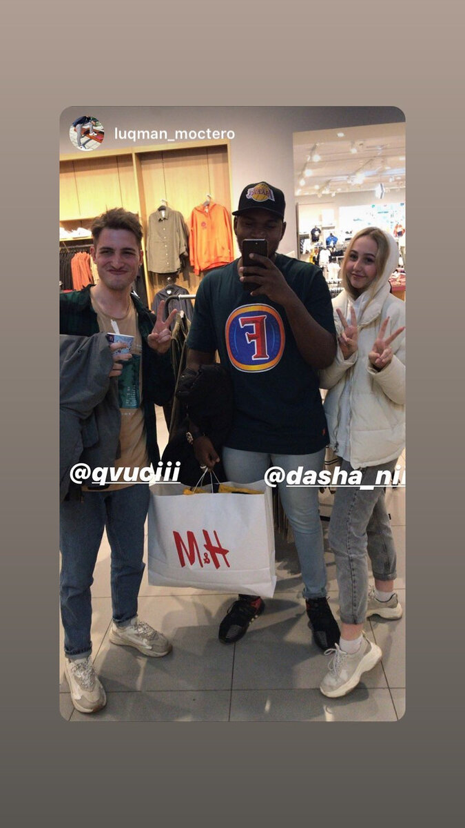 Я, моя девушка Даша и наш друг Лукман.