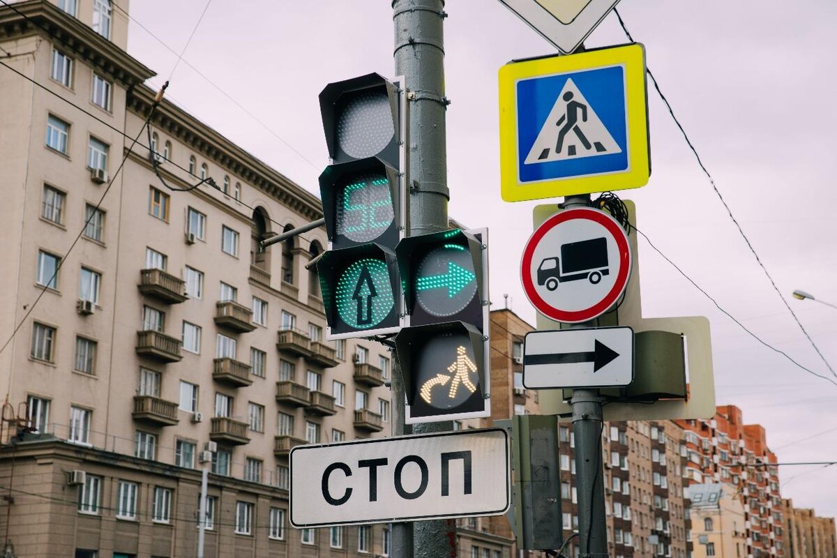 В Москве появились новые светофоры для одновременного движения людей и машин  | Somanyhorses | Дзен