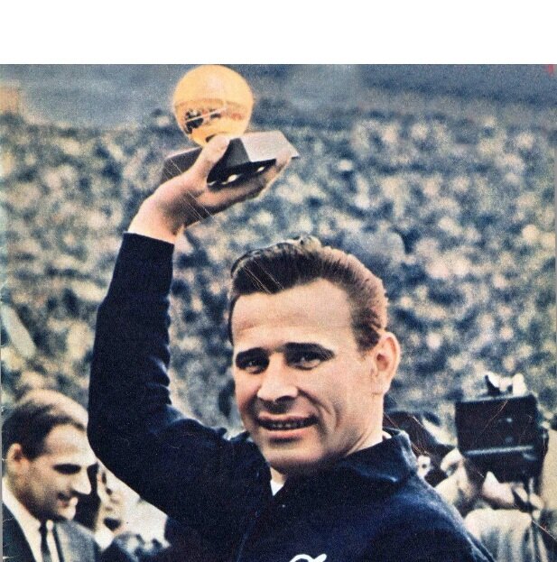 Л. И. Яшин на церемонии награждения  "золото мяч" 1963г