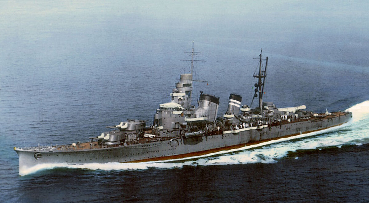 Тяжелый крейсер "Кинугаса" (тип "Аоба"), 1929 год