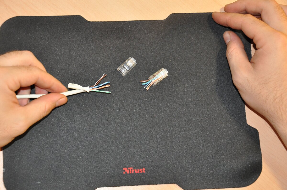 Вот и они) 4 витые пары проводов