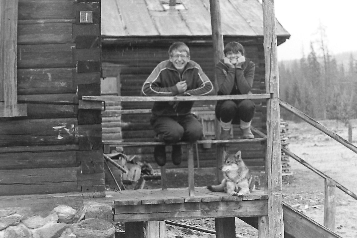 Вячеслав и Мирослава Сахневич. Кордон Язула. 80-е. Фото - Степан Денисов.