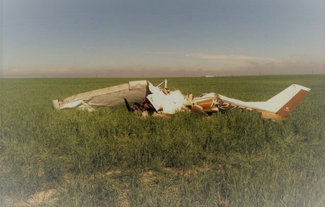 Самолёт после крушения. Фото из открытых исчточников