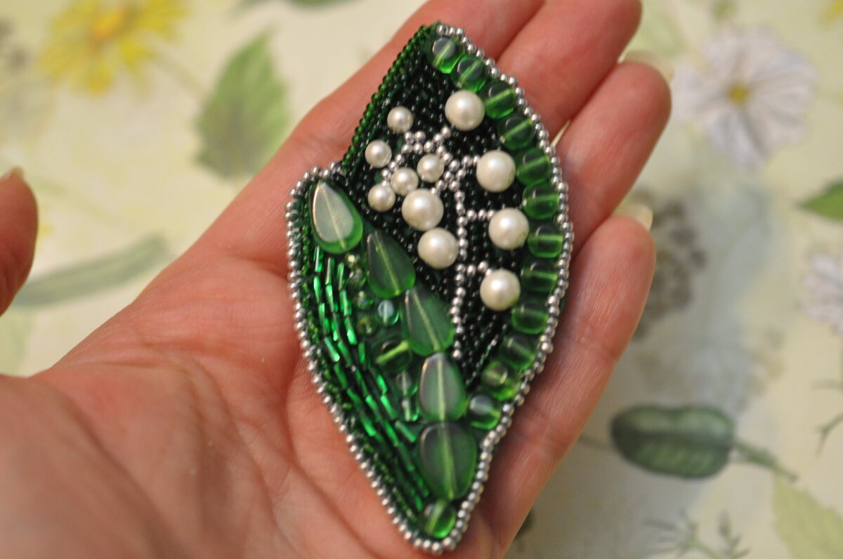 Набор-украшение "Ландыш" Брошь Crystal Art