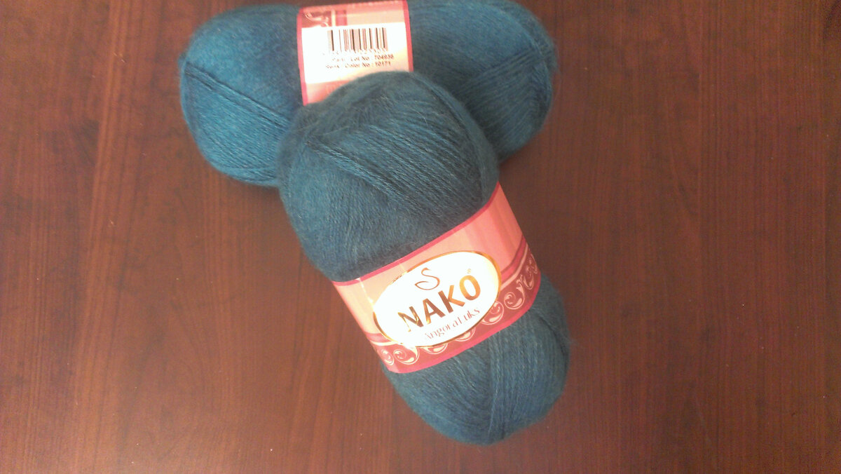Nako Angora Luks. Цвет  № 10171 (изумрудный)