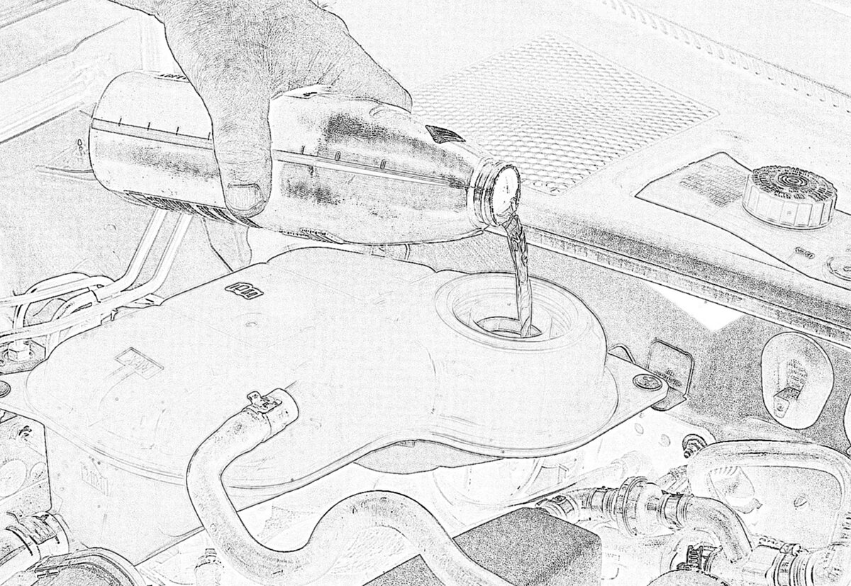 Хорошенько промойте расширительный бачок, если в экстренном случае там была вода