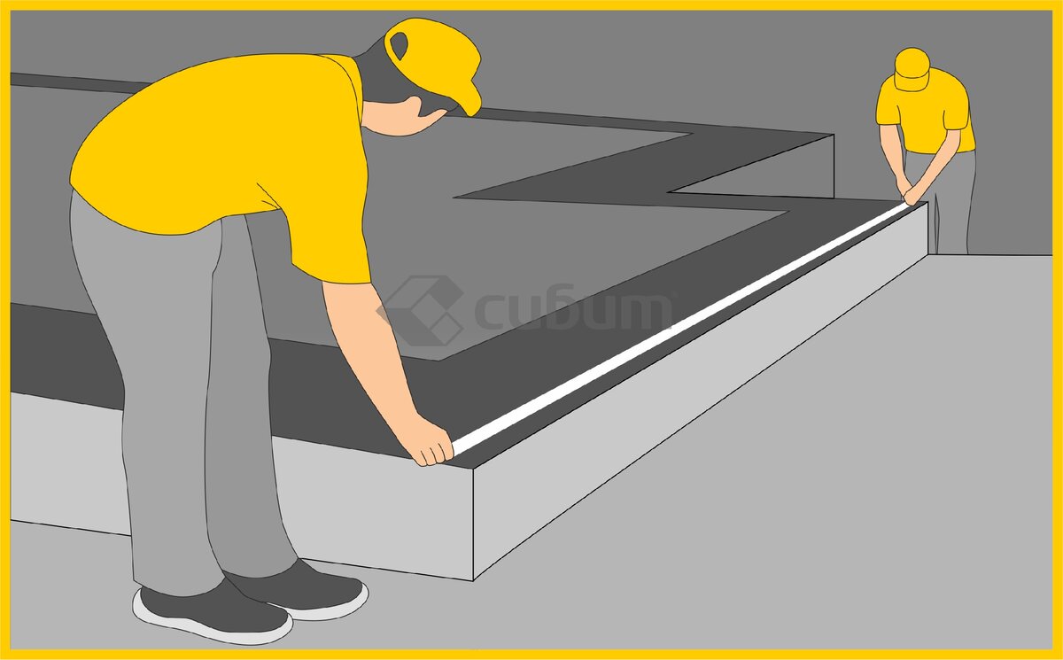 Проверка горизонтальности фундамента