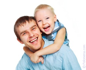 Отец и сын не могли народоваться встрече.