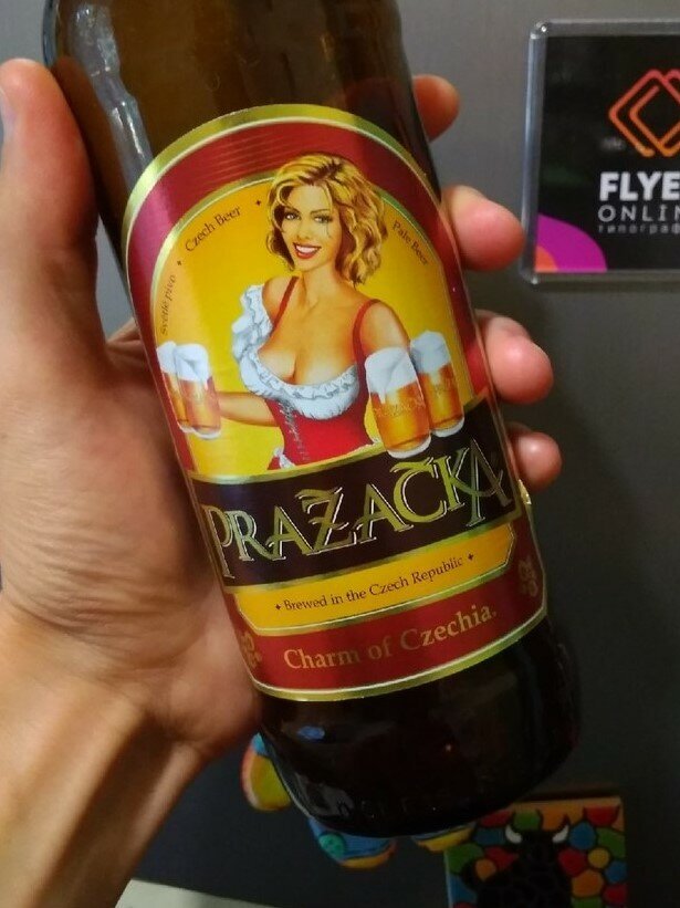 Заманчивая этикетка «Prazacka» от Tradicni pivovar v Rakovniku 