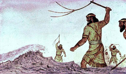 Раньше с морем не церемонились.