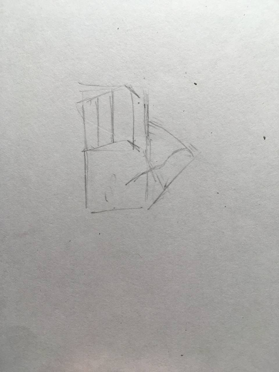 Затем мы размечаем пальчики на втором квадрате и рисуем более подробный большой палец с помощью двух кружочков, которые будут показаны на следующим фото. И проводим линию объединяющую их в палец.