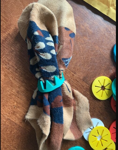 Вот так выглядит зажим в действии