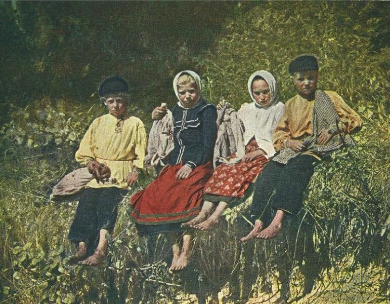 Сергей Прокудин-Горский. Крестьянские дети. 1906 год. Собрание МАММ