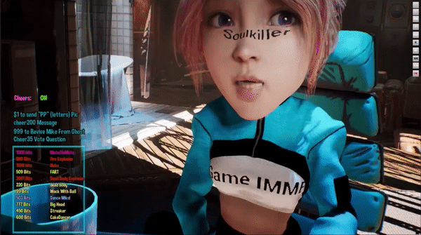 Сообщения из чата выводятся на одежду CodeMiko