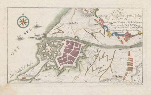Осада Мемеля в июле 1757 года.