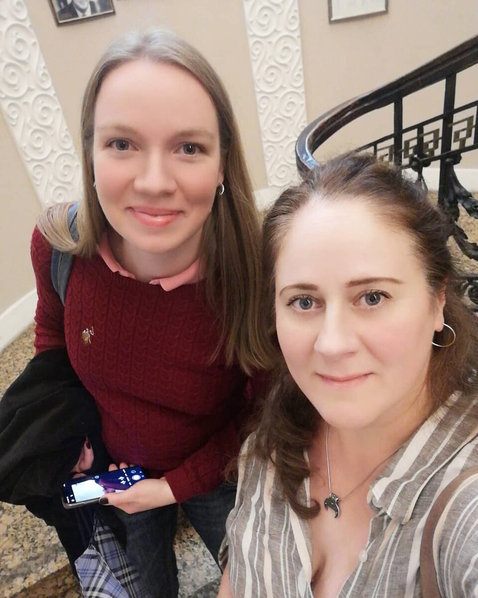 Мы с Анной в Петербурге, ресторан "Метрополь". Фото моё